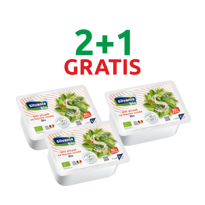 2+1 GRATIS Unt picant Bio cu legume uscate 82% grăsime [1]