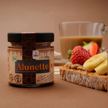 Crema de alune de padure Bio Alunette și Ciocolată cu lapte [4]