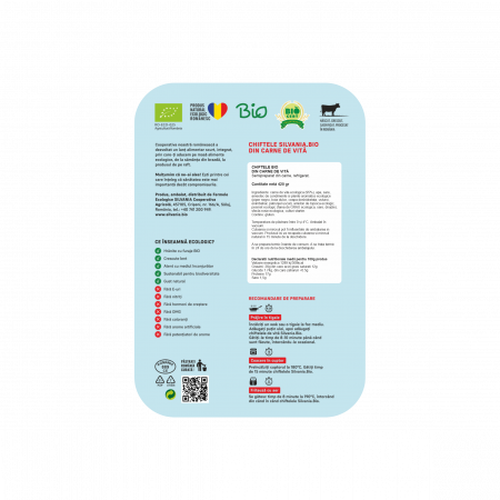 Chiftele Bio din carne de vita Silvania Bio [2]