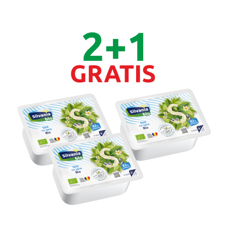 Lactate - 2+1 GRATIS Unt cu sare Bio 82% grăsime