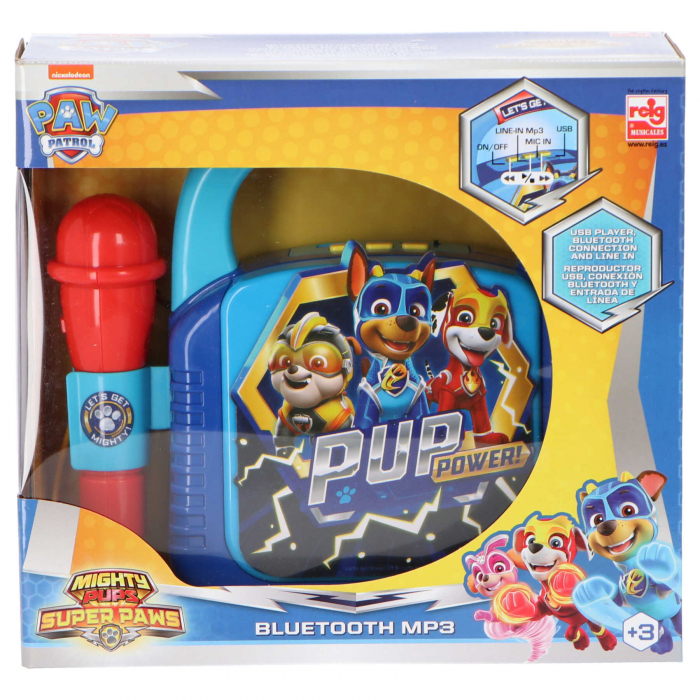 Aparat Karaoke portabil cu 1 microfoane Paw Patrol [2]