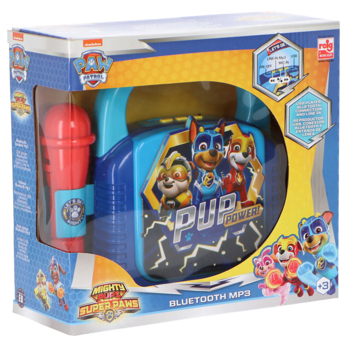 Aparat Karaoke portabil cu 1 microfoane Paw Patrol [3]
