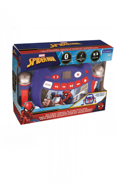 Aparat Karaoke portabil cu 2 microfoane Spiderman [5]