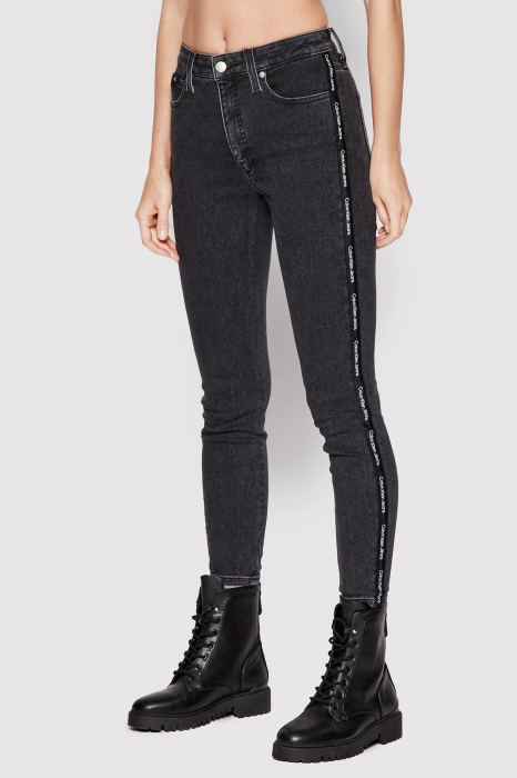 Blugi Calvin Klein Jeans J20J217874 Czarny Skinny Fit [11]