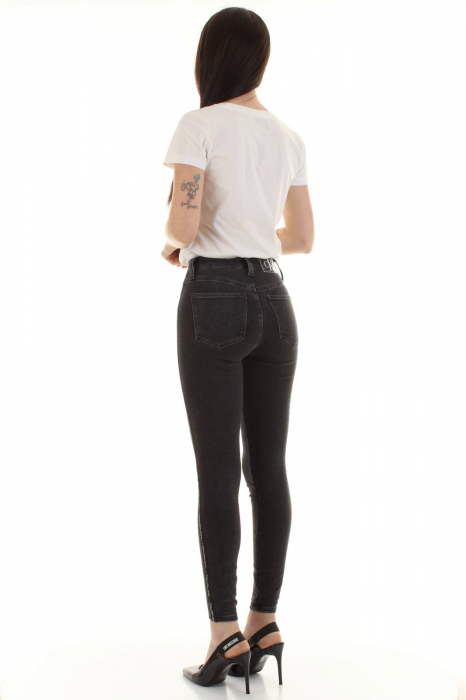 Blugi Calvin Klein Jeans J20J217874 Czarny Skinny Fit [6]