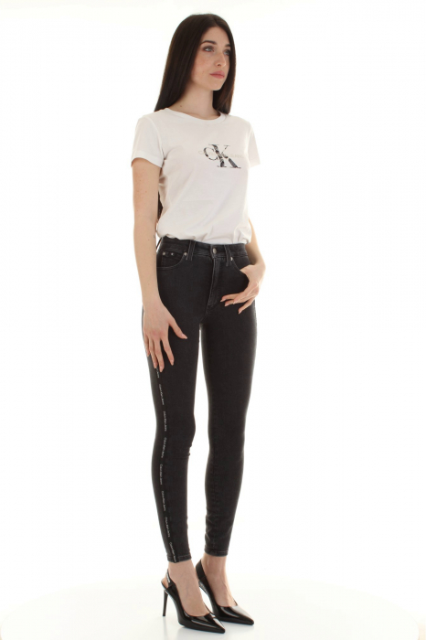 Blugi Calvin Klein Jeans J20J217874 Czarny Skinny Fit [3]