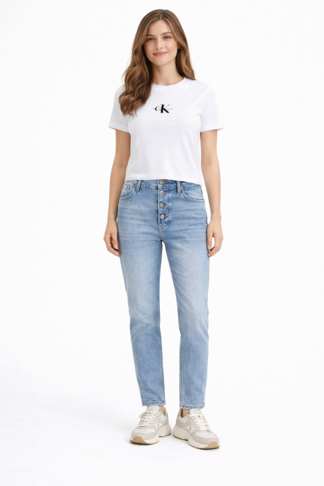 Blugi damă Calvin Klein Jeans albastru deschis talie înaltă J20J225148 [3]
