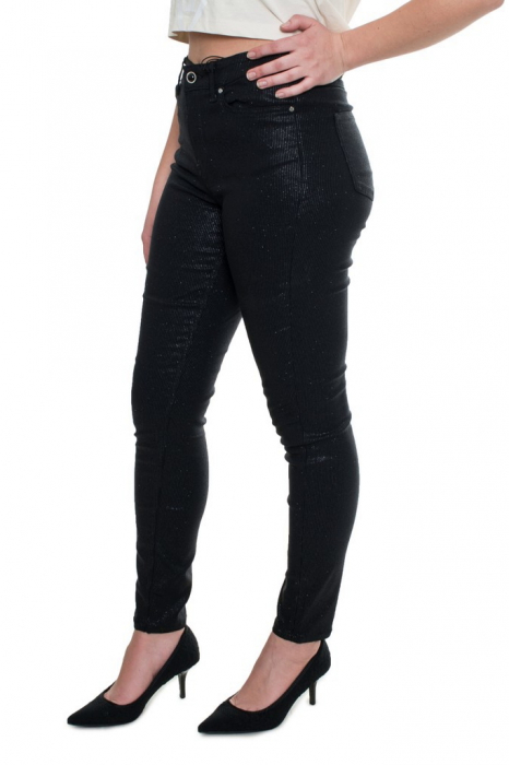 Blugi skinny dama cu aspect stralucitor [3]