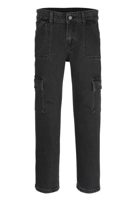 Blugi baieti Calvin Klein IB0IB02520T negri stil cargo cu buzunare [2]