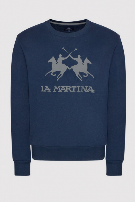 Sports sweatshirt with a scoop neck and logo print [5]