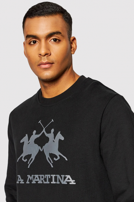 Sports sweatshirt with a scoop neck and logo print [4]