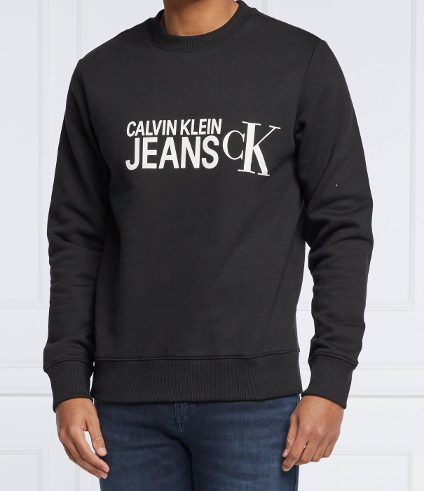 Bluza sport Calvin Klein jeans din amestec de bumbac organic cu logo [1]