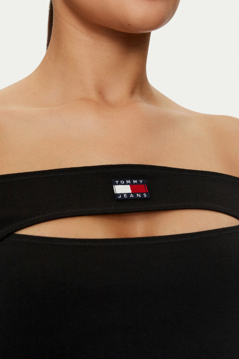 Bluza dama Tommy Jeans cu decolteu pe umeri si decupaj frontal DW0DW18437 [5]