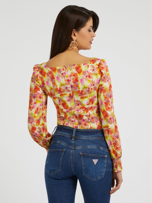Bluza dama Guess cu maneci bufante W3YH52 [2]