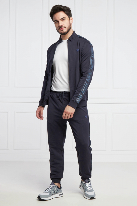 Bluza sport guess cu fermoar si benzi logo [5]