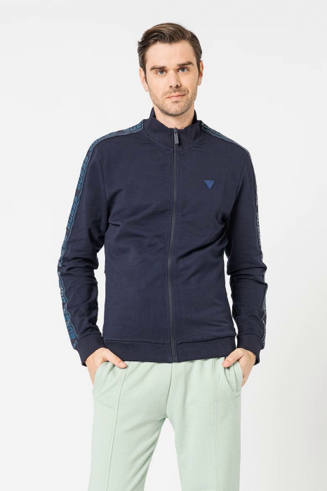 Bluza sport guess cu fermoar si benzi logo [1]