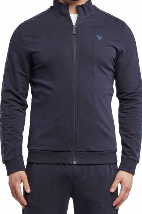 Bluza sport guess cu fermoar si benzi logo [3]