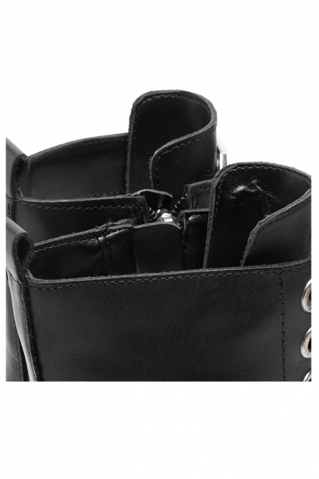 Bocanci  dama Guess de piele cu logo metalic [6]