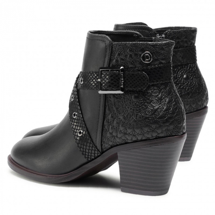 Botine Desigual de piele ecologica cu toc inalt [7]