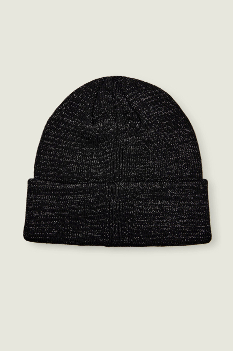 Karl Lagerfeld A4W33041 – Wool Blend Knitted Beanie, Black [2]