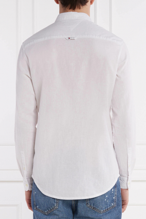 Camasa Tommy Jeans regular fit din amestec de in [2]