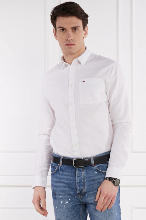 Camasa Tommy Jeans regular fit din amestec de in [3]