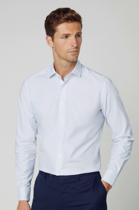 Hackett London Mini Squares Long Sleeve Shirt HM309653 [1]