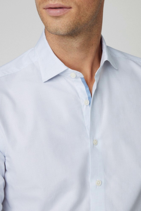 Hackett London Mini Squares Long Sleeve Shirt HM309653 [4]