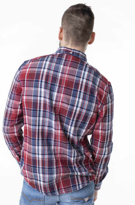 Camasa Guess din bumbac cu guler button-down regular fit [2]