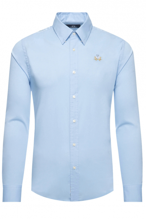 La Martina Slim fit shirt with embroidered logo CCMC02 [5]