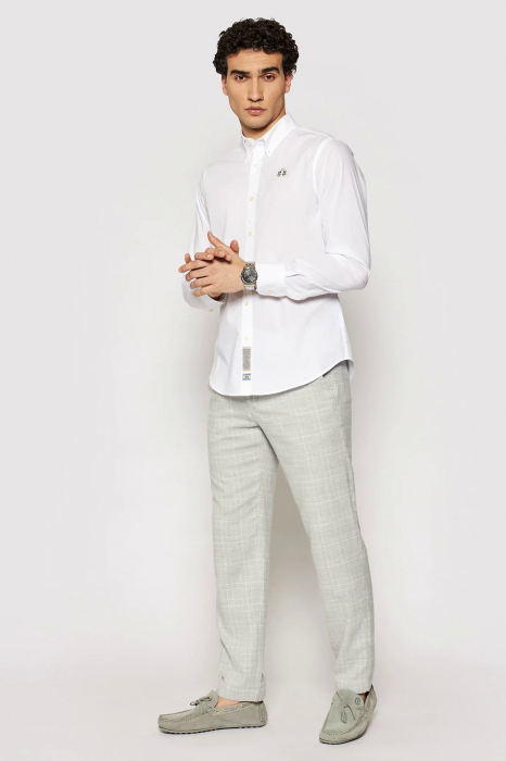Camasa La Martina Slim fit cu logo brodat CCMC02 [3]