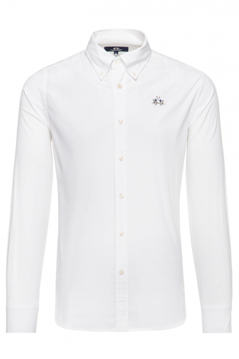 Camasa La Martina Slim fit cu logo brodat CCMC02 [5]
