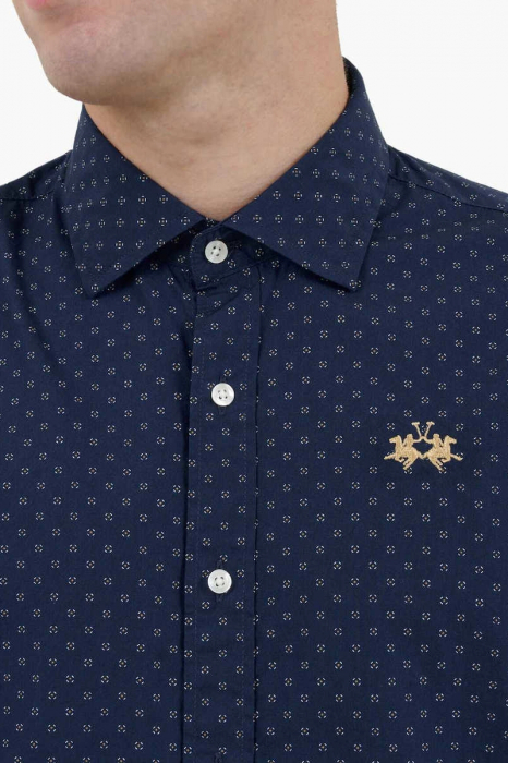 Camasa La Martina regular fit cu logo Floral ZMC020 [4]