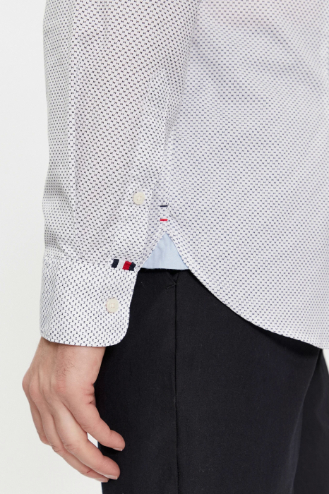 Camasa Tommy Hilfiger Flex Fitted cu imprimeu micro [5]