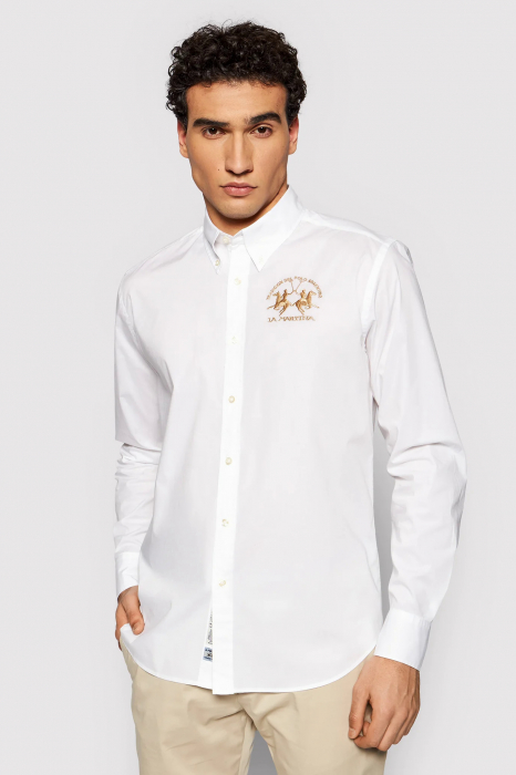 La Martina regular fit shirt with embroidered logo CCMC01 [1]