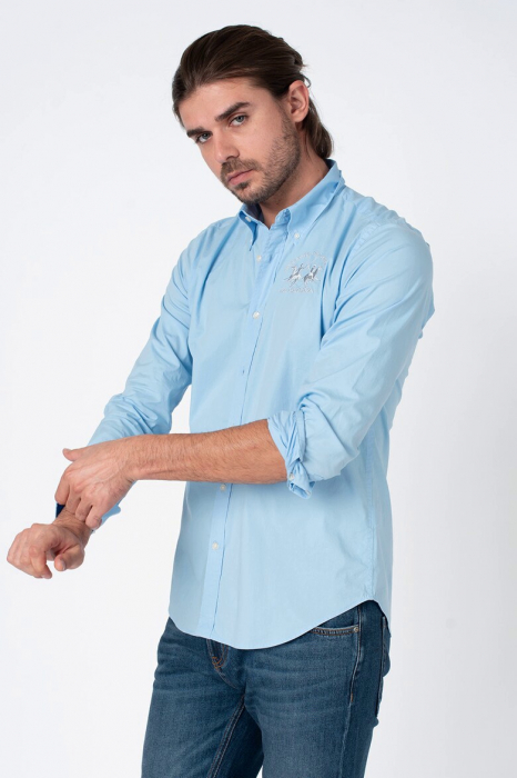 Camasa La Martina regular fit cu logo brodat CCMC01 [4]
