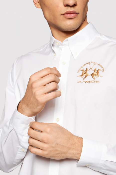 La Martina regular fit shirt with embroidered logo CCMC01 [4]