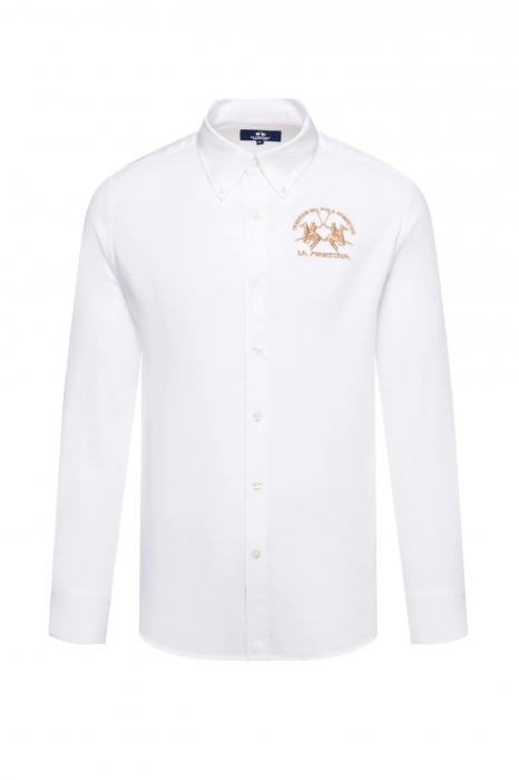 La Martina regular fit shirt with embroidered logo CCMC01 [5]