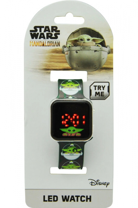 Ceas de mana copii led Star Wars Mandalorian Yoda [3]