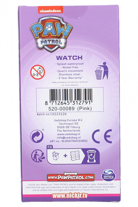 Children's watch Paw Patrol Kids Time, for girls [8]