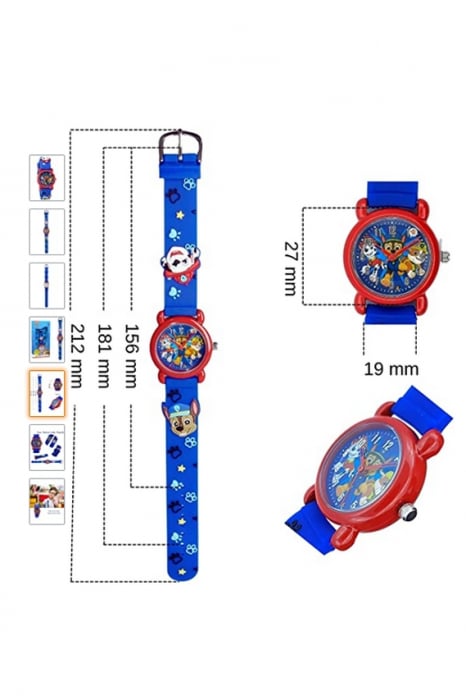 Ceas de mana copii Paw Patrol (patrula catelusilor) Disney,Albastru [5]
