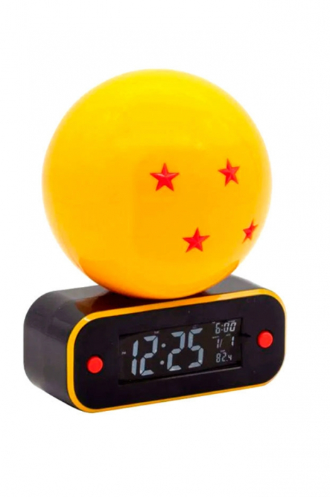 Ceas desteptator cu lampa, Teknofun, Negru/Portocaliu [2]