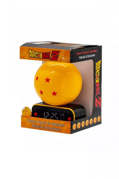 Ceas desteptator cu lampa, Teknofun, Negru/Portocaliu [4]