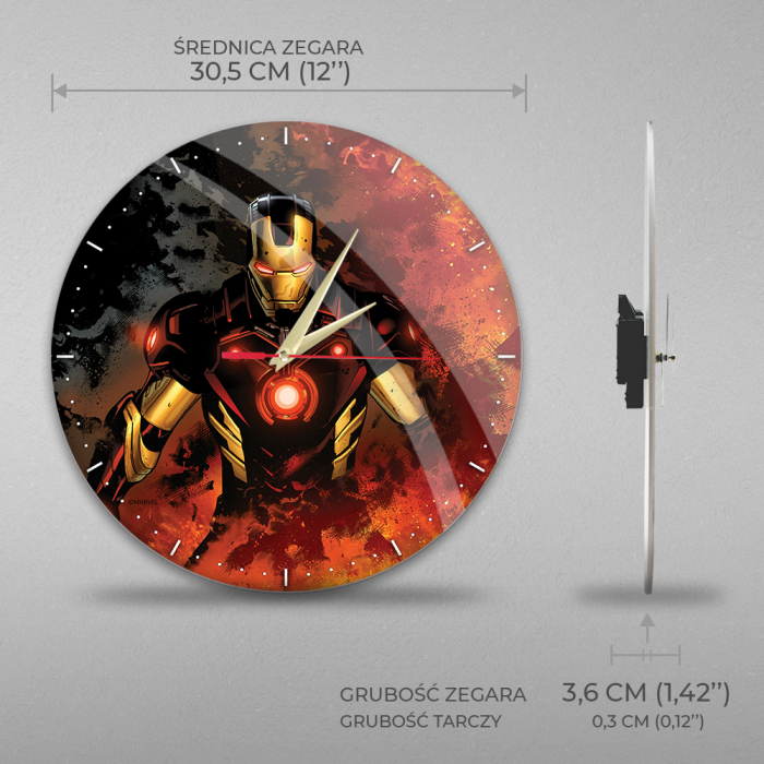 Ceas perete Avengers Iron Man [2]