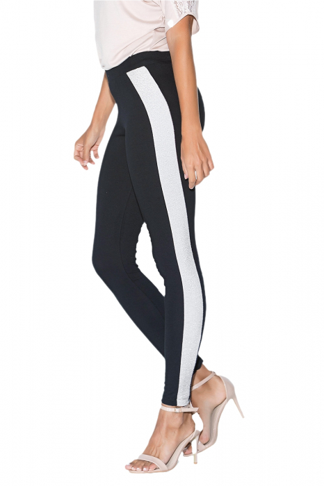 Colanti dama  Jadea model 4175,Negru/Argintiu, marime S/M [2]
