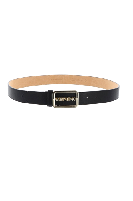 Mario Valentino women black belt with gold buckle [2]
