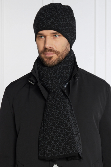 Set Fular si Caciula barbati Calvin Klein Monogram Scarf+Beanie K50K511026 [2]