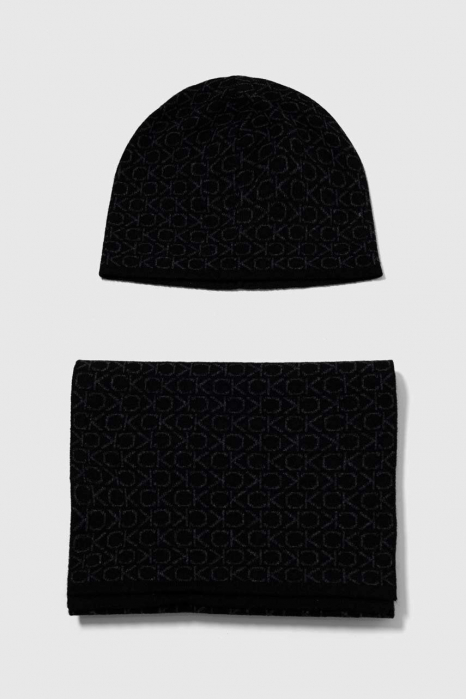 Set Fular si Caciula barbati Calvin Klein Monogram Scarf+Beanie K50K511026 [1]