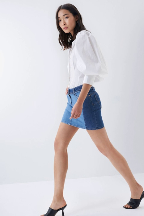 Fusta mini din denim Salsa Jeans 21005193853 [2]