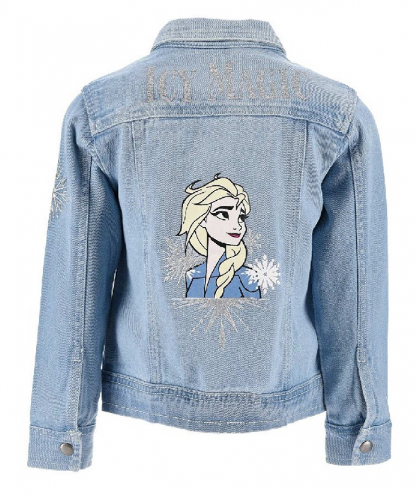 Jacheta din denim fetite Frozen [2]